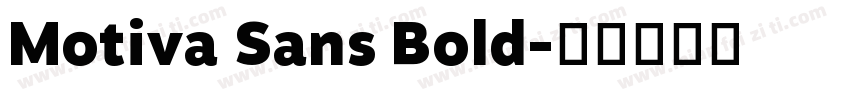 Motiva Sans Bold字体转换
